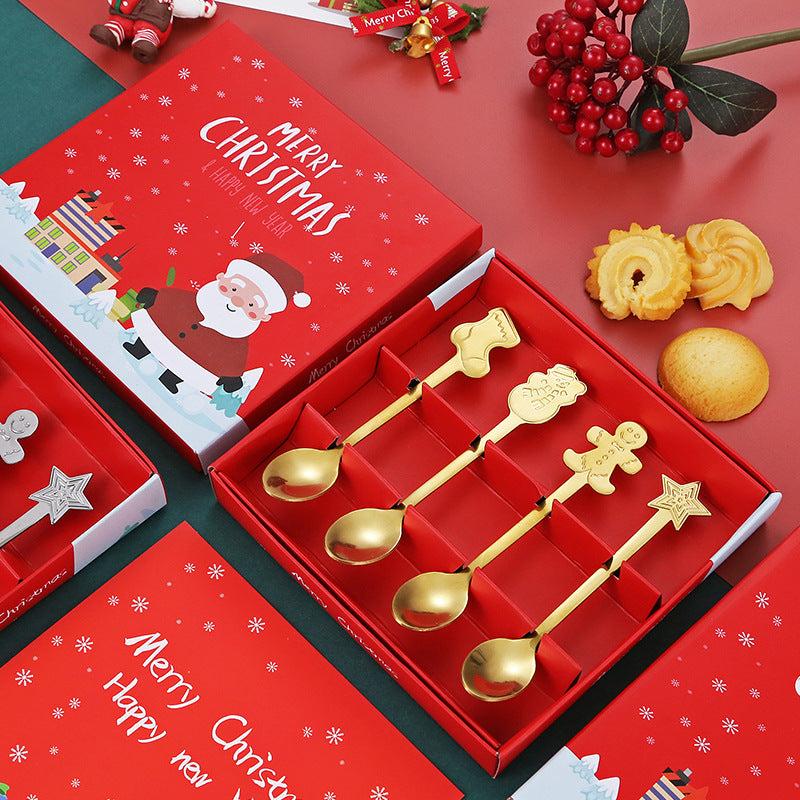 Christmas Tableware Spoon Set 4pcs