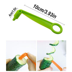 Vegetable Spiral Twist Slicer Durable Plastic Kitchen Essential