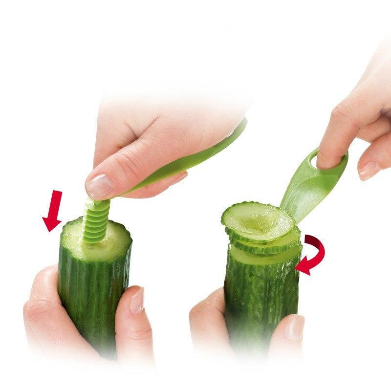 Vegetable Spiral Twist Slicer Durable Plastic Kitchen Essential