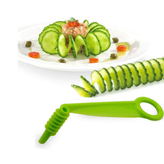 Vegetable Spiral Twist Slicer Durable Plastic Kitchen Essential