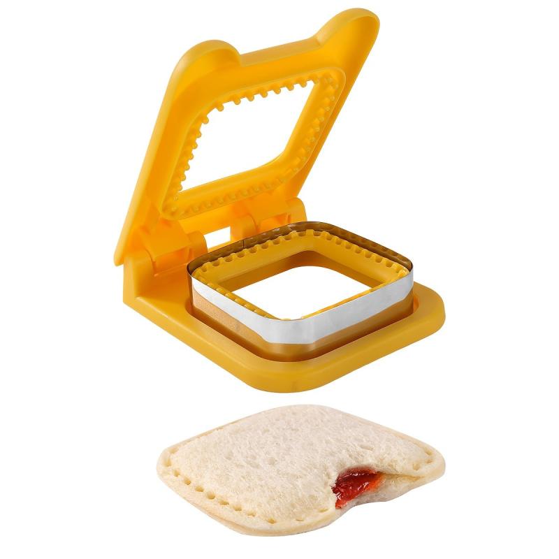 Sandwich Cutter & Sealer for Kids DIY - Great for Breakfast & Lunchbox