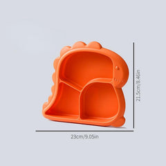 1pc Plastic Divided Grid Dinner Plate Thickened Household Kitchen Tableware