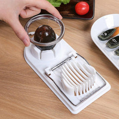1pc Egg Slicer Kitchen Egg Cutter Stainless Steel Egg Slicers