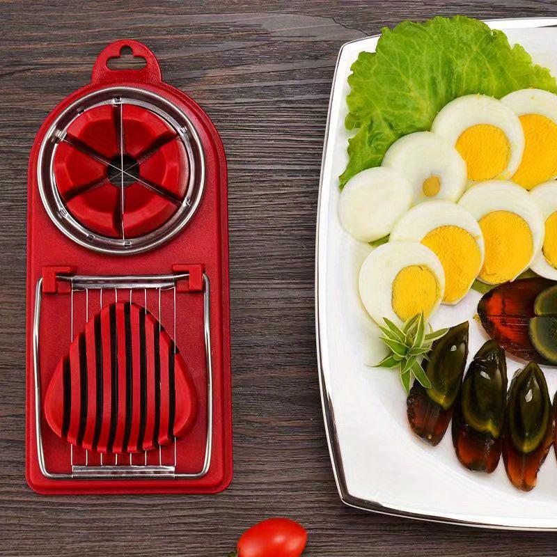 1pc Egg Slicer Kitchen Egg Cutter Stainless Steel Egg Slicers