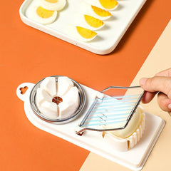 1pc Egg Slicer Kitchen Egg Cutter Stainless Steel Egg Slicers