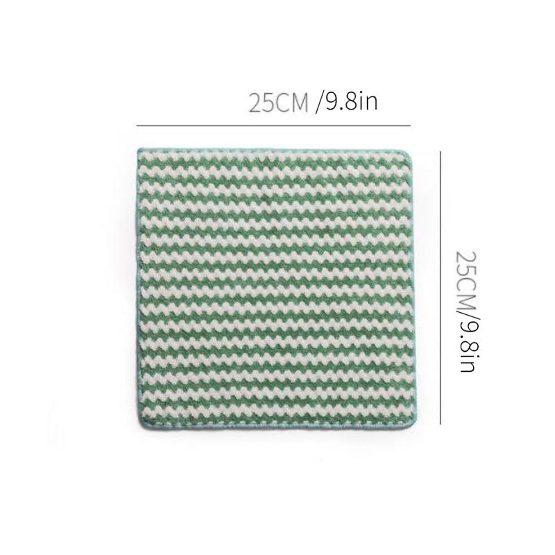 5pcs Microfiber Dish Cloth Reusable Cleaning Rag Fast Drying Kitchen Home Mixed