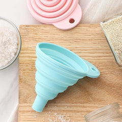 Mini Silicone Telescopic Funnel Foldable Liquid Dispenser