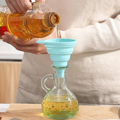 Mini Silicone Telescopic Funnel Foldable Liquid Dispenser