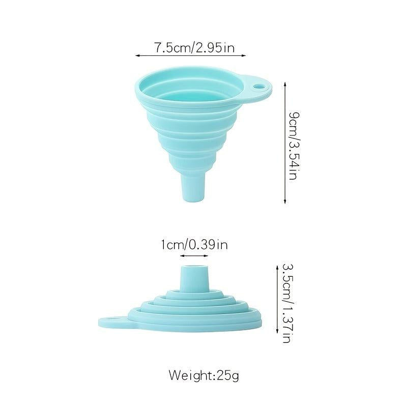 Mini Silicone Telescopic Funnel Foldable Liquid Dispenser