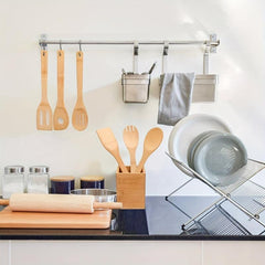 6pc Bamboo Utensil Set Non Stick Kitchen Tools