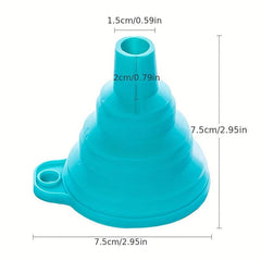 Mini Silicone Funnel for Bottles Liquid Jam Beans Automotive Flask