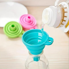 Mini Silicone Funnel for Bottles Liquid Jam Beans Automotive Flask