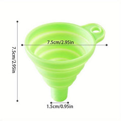 Mini Silicone Funnel for Bottles Liquid Jam Beans Automotive Flask