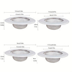 Sink Basket Strainer Stainless Steel Drain Strainer Kitchen Sink