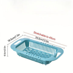 Adjustable Sink Rack Multifunctional Colander for Vegetable Washing