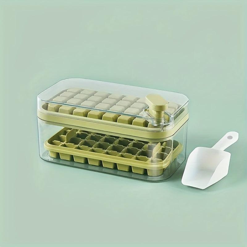 Easy Release Double Layer Ice Box with Ice Grid