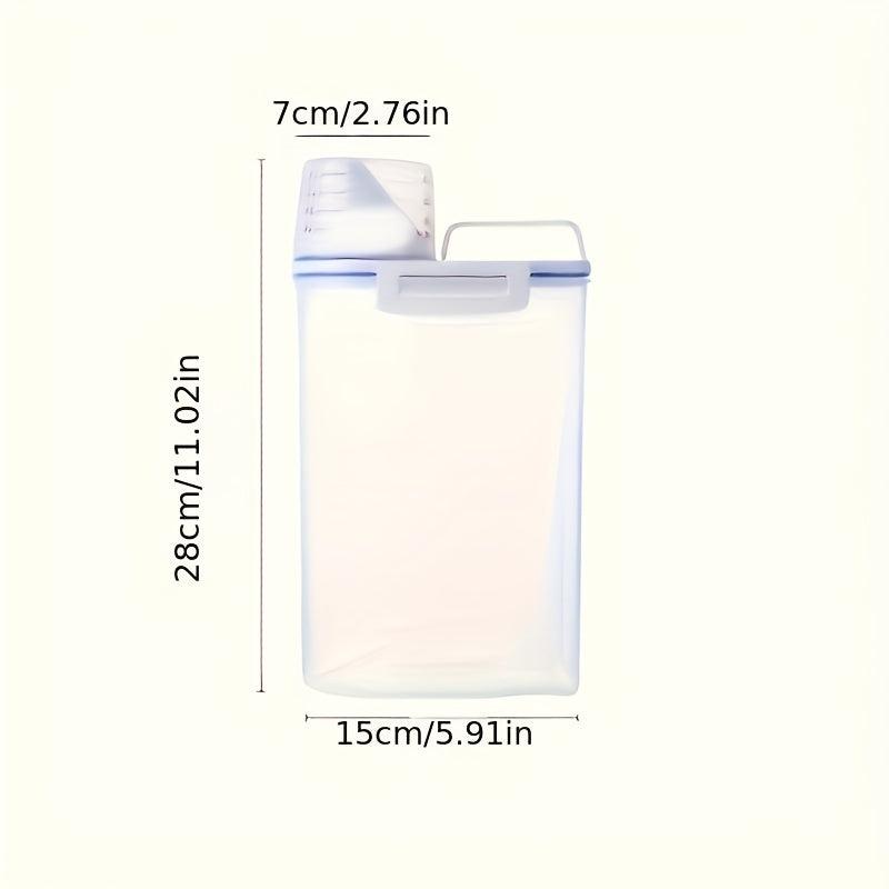 Transparent Food Storage Box for Rice Oatmeal Cereal Pasta Flour