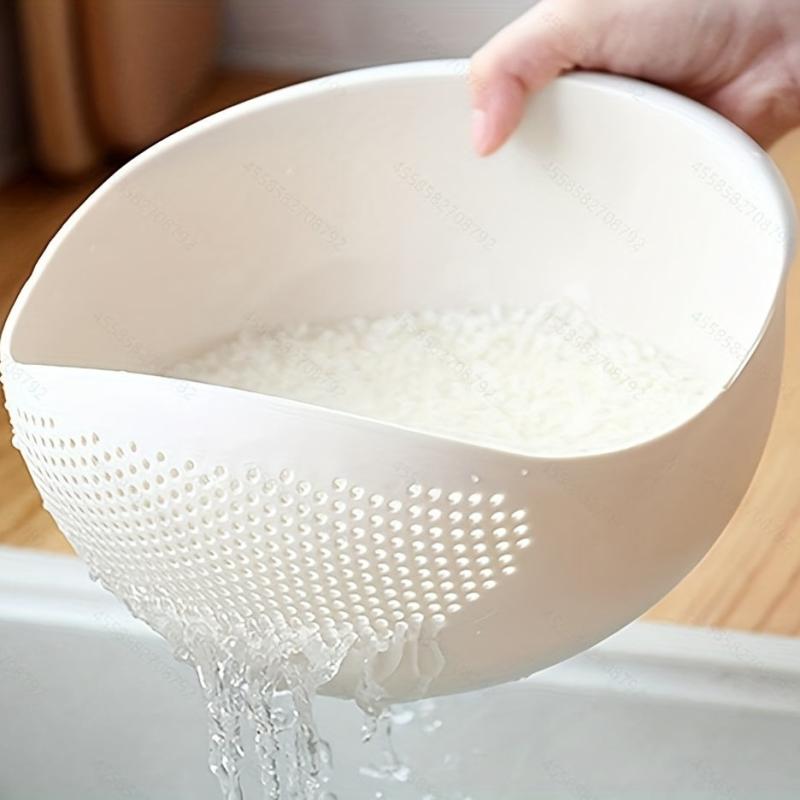 Rice Washing Drain Basket Rice Washing Filter Basket Plastic Rice Colander