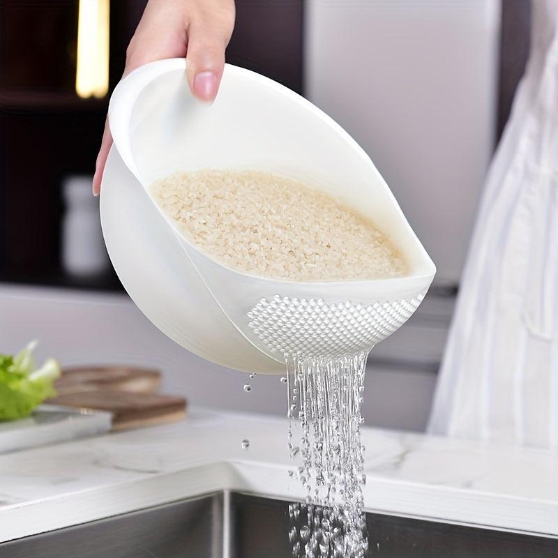 Rice Washing Drain Basket Rice Washing Filter Basket Plastic Rice Colander