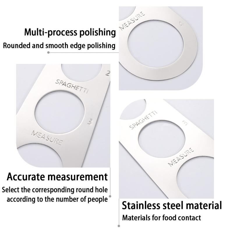 1pc Stainless Steel Spaghetti Measurer Kitchen Tool