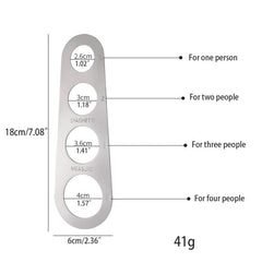 1pc Stainless Steel Spaghetti Measurer Kitchen Tool