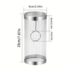 Stainless Steel BBQ Rolling Grill Basket