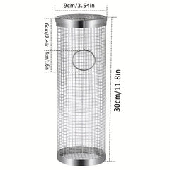 Stainless Steel BBQ Rolling Grill Basket