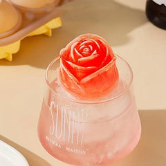 Silicone 4 Hole Rose Flower Ice Tray Mold Ice Ball Ice Cube Mold