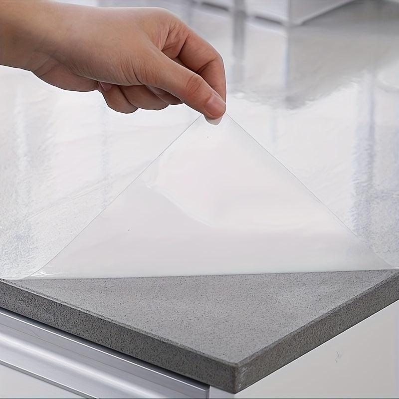 Clear Self Adhesive Wallpaper for Kitchen Counters & Cabinets