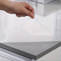 Clear Self Adhesive Wallpaper for Kitchen Counters & Cabinets