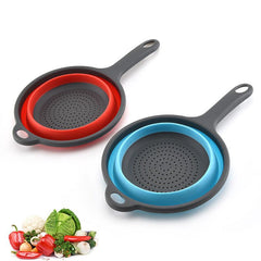 Foldable Silicone Colander for Fruits & Vegetables in Kitchen