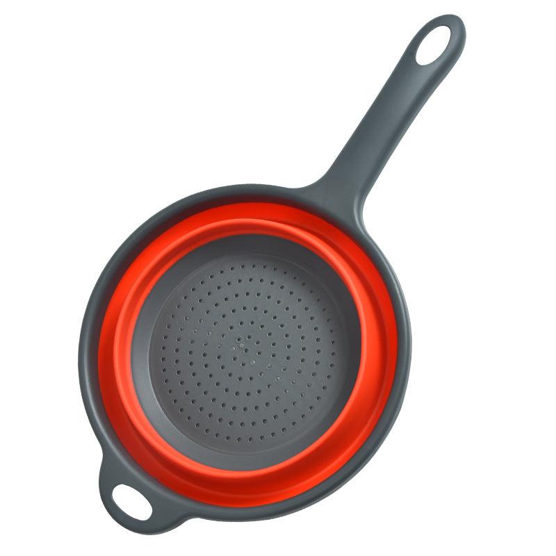 Foldable Silicone Colander for Fruits & Vegetables in Kitchen