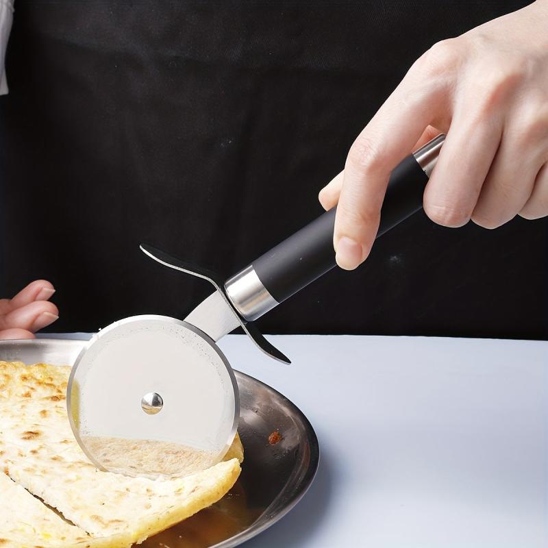 Pizza Cutter Wheel Stainless Steel Handle Cake Pie Pastry Cutter