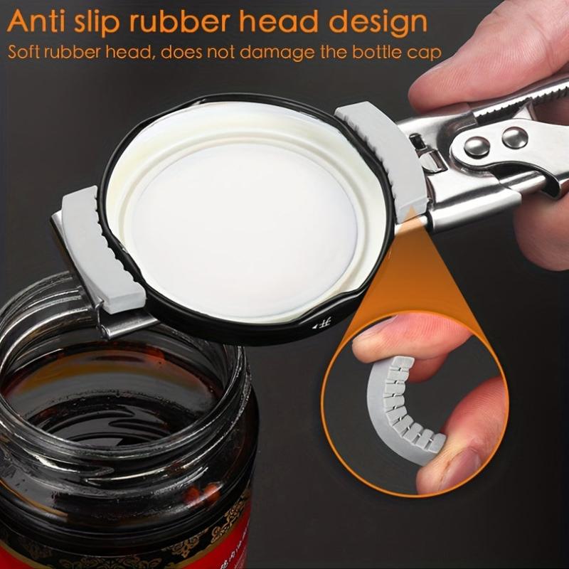 Stainless Steel Jar Opener - Easy Twist Lid Tightener for Weak Hands