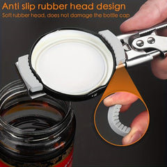 Stainless Steel Jar Opener - Easy Twist Lid Tightener for Weak Hands