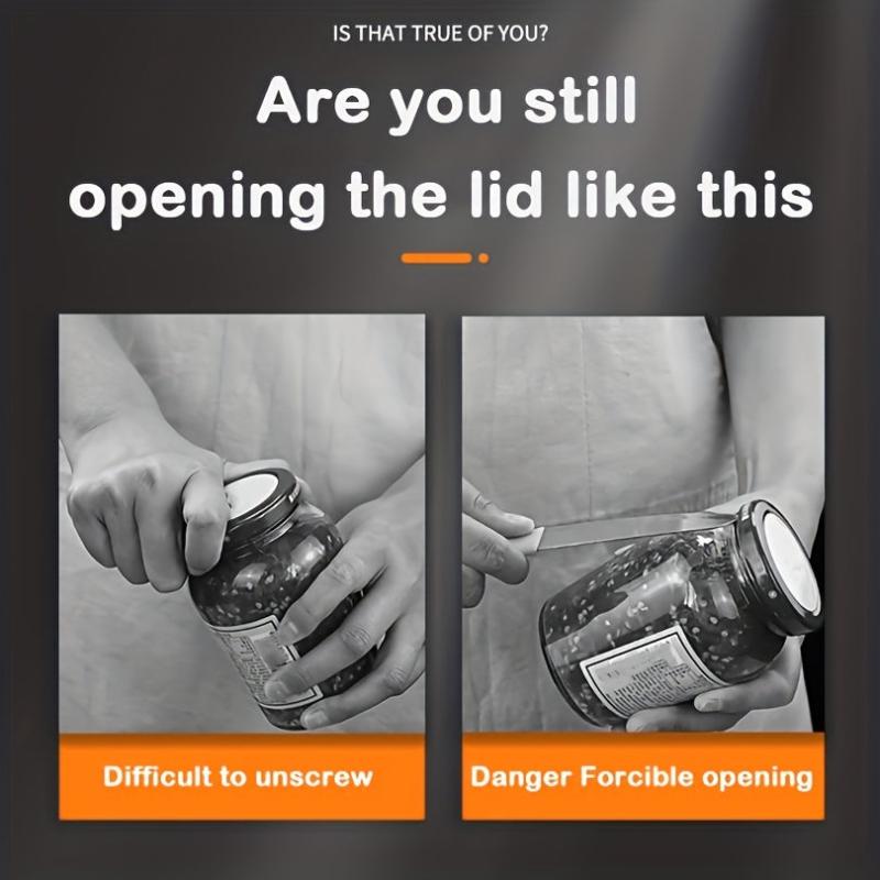 Stainless Steel Jar Opener - Easy Twist Lid Tightener for Weak Hands
