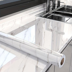 Marble Pattern Self Adhesive Peel & Stick Wallpaper for Kitchen