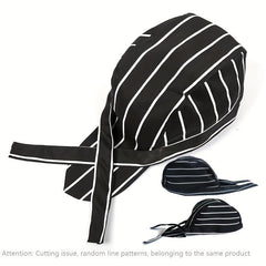 Adjustable Streamer Pirate Chef Hat for Men Women