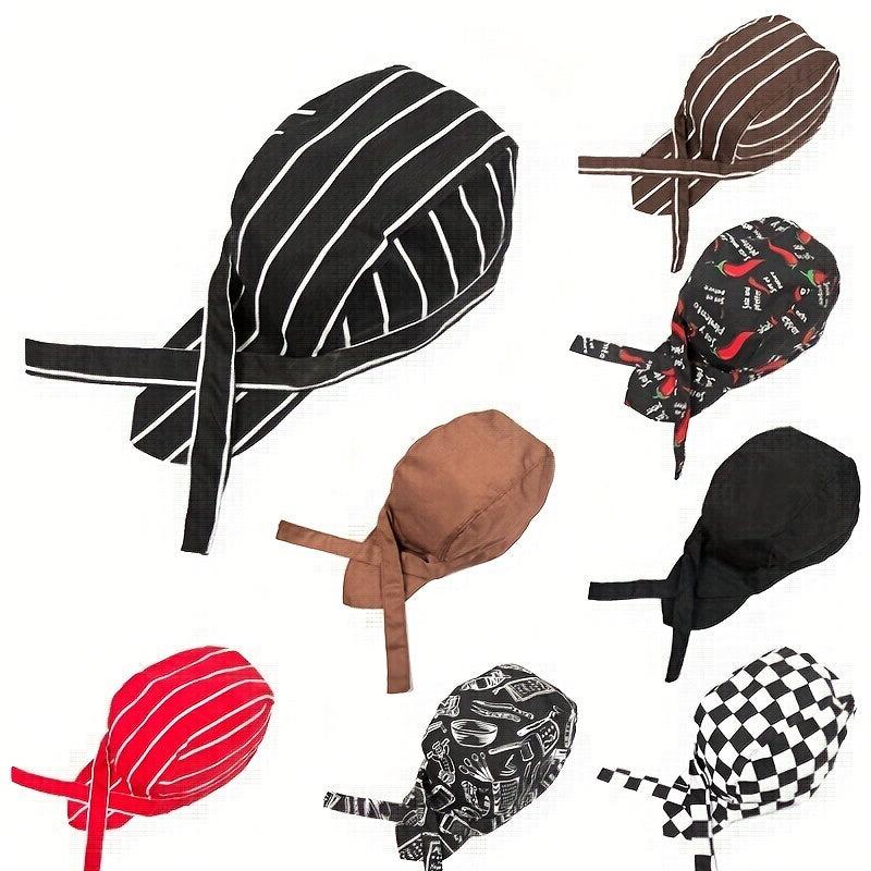 Adjustable Streamer Pirate Chef Hat for Men Women