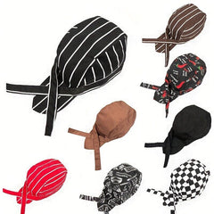 Adjustable Streamer Pirate Chef Hat for Men Women