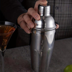 Stainless Steel Cocktail Shaker 750ml with Strainer for Home and Bar