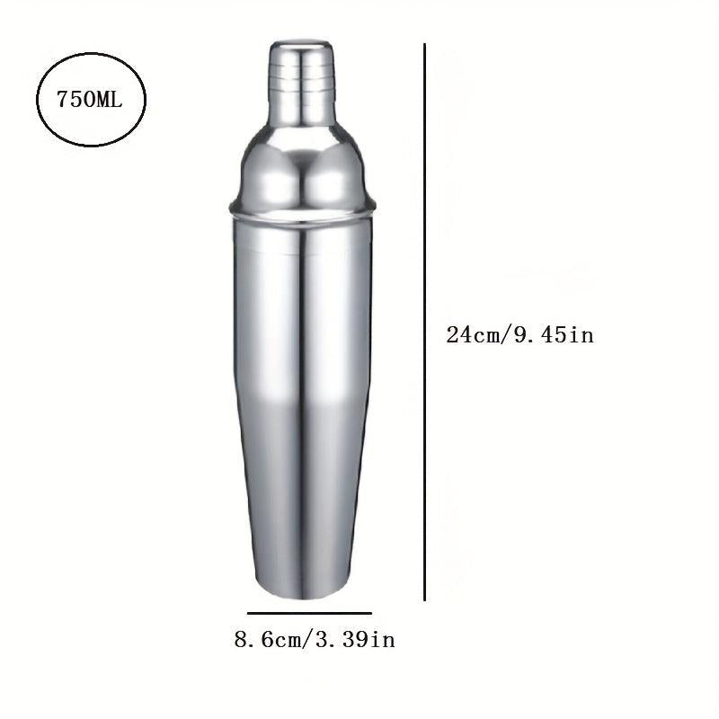 Stainless Steel Cocktail Shaker 750ml with Strainer for Home and Bar