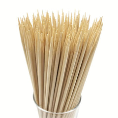 100pcs Disposable BBQ Bamboo Skewers Natural Bamboo Skewers 25 30 35