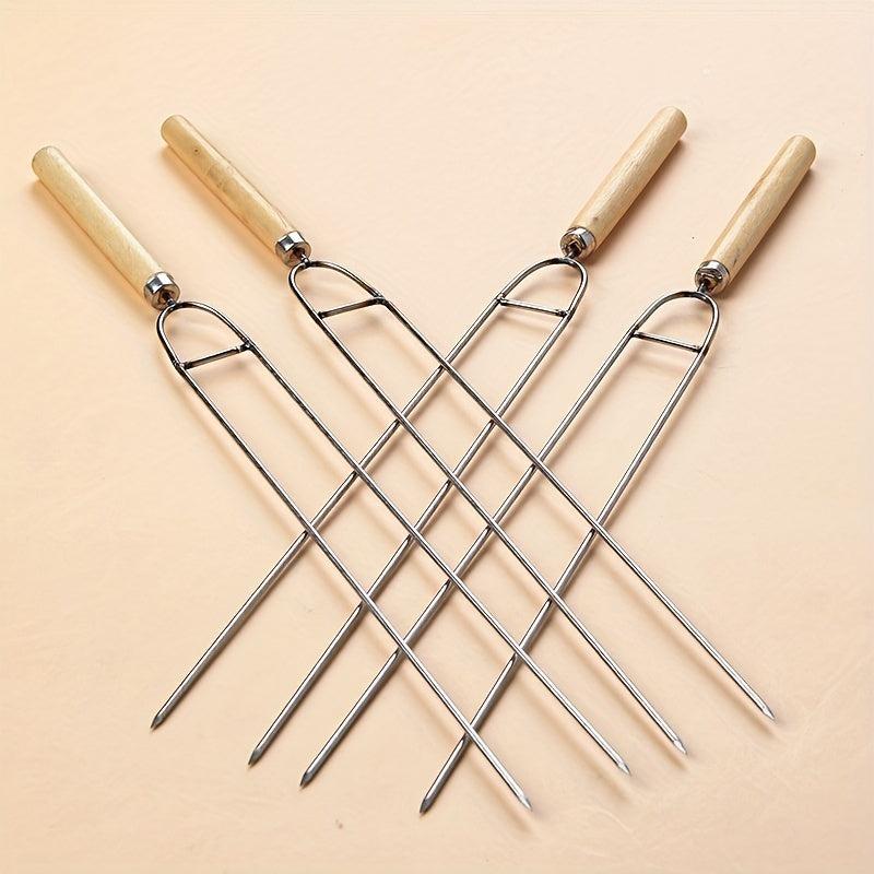 Stainless Steel U-shaped BBQ Skewers for Grilling