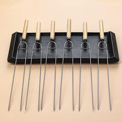 Stainless Steel U-shaped BBQ Skewers for Grilling