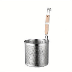 Stainless Steel Pasta Basket with Handle for Spaghetti and Noodles