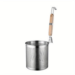 Stainless Steel Pasta Basket with Handle for Spaghetti and Noodles