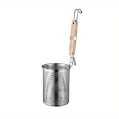 Stainless Steel Pasta Basket with Handle for Spaghetti and Noodles