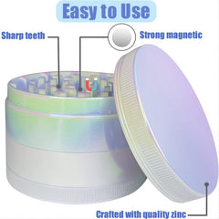 4-Layer Metal Spice Grinder Kitchen Gadget