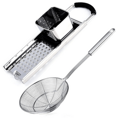 Stainless Steel Spaetzle Maker & Skimmer Spider Strainer